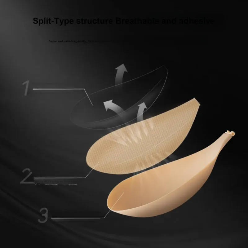 VNA Nipple Cover Women's Silicone Invisible Bra-2