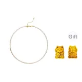 925 Sterling Silver Millet Pearl Necklace[near-Round/Strong Light]12584
