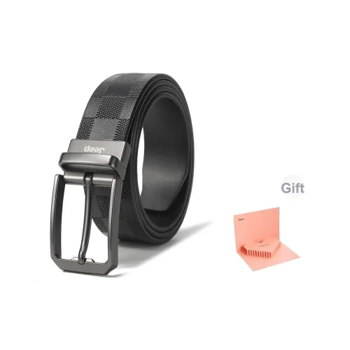 JEEP Ремни из коровьей кожи унисекс черный хаки 3,5 см