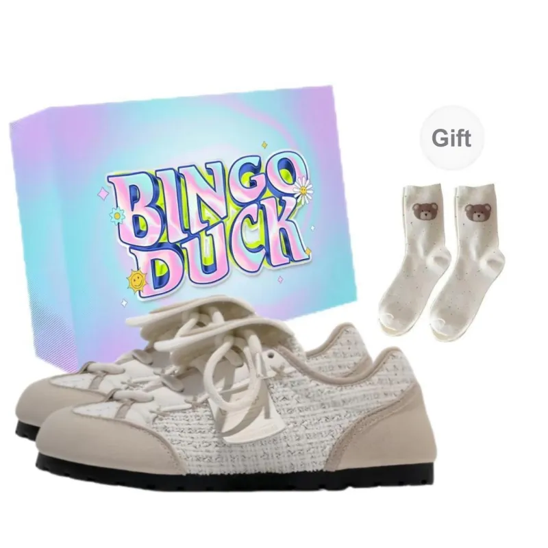 BINGO DUCK Slip Resistant Low Top Skateboard Shoes Women's-6