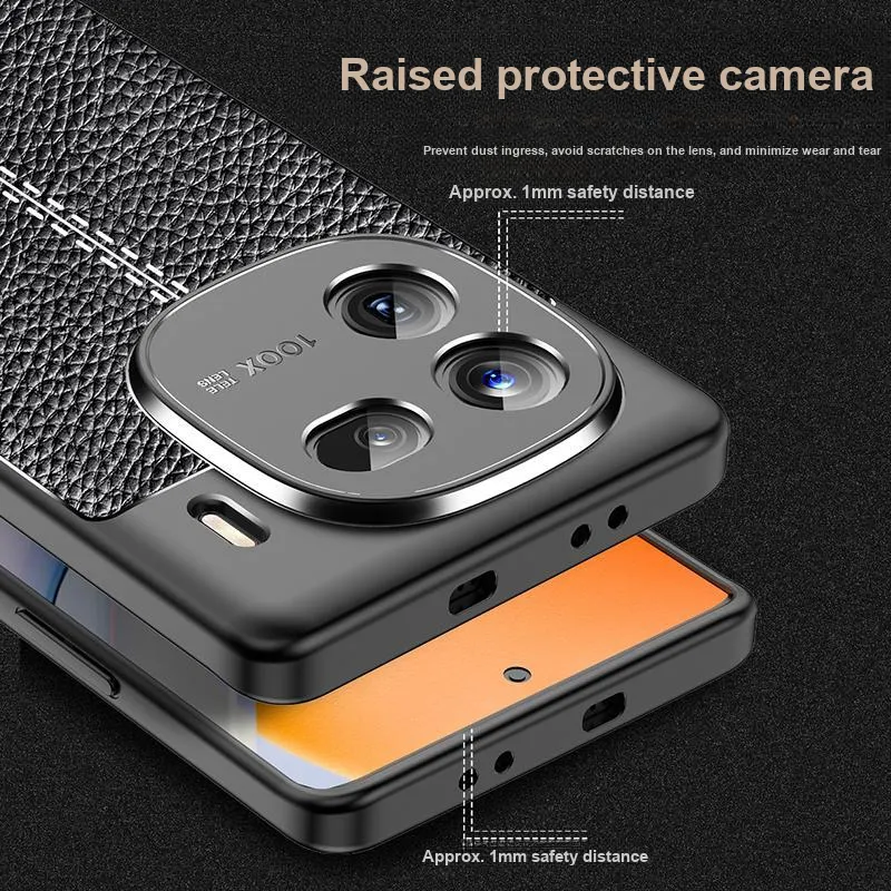 YUBEN Leather Material Electroplated Matte Phone Cases Compatibility IQOO 12/8/Z7/Z1 Neo 7/Neo 6/Neo 5/Z6/U5/Pro-2