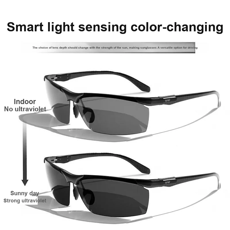 CAPONI Carbon Fiber Aviator Sunglasses Men's-2