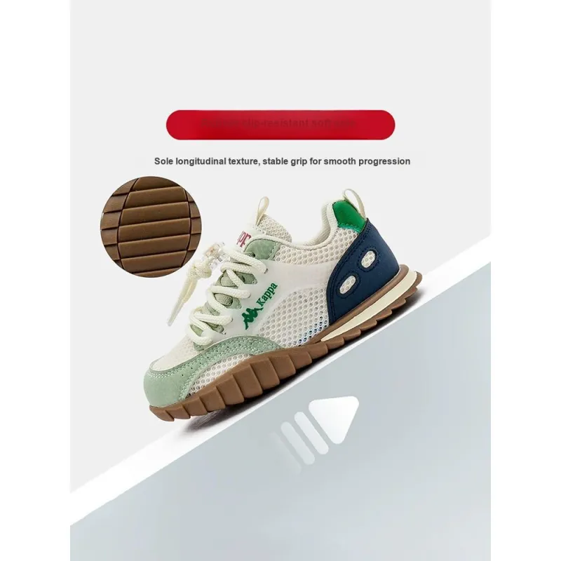 KAPPA KIDS Kappa Abrasion Resistant Breathable Low Top Casual Shoes Green Blue Kids'-5