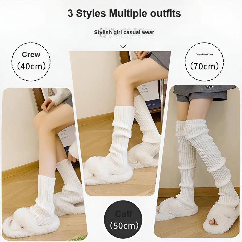 MIIOW Knee High Socks Women's Combo Set-16