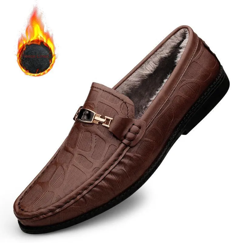 CKVUSAMG Gommino Loafers Unisex Black/Brown-9