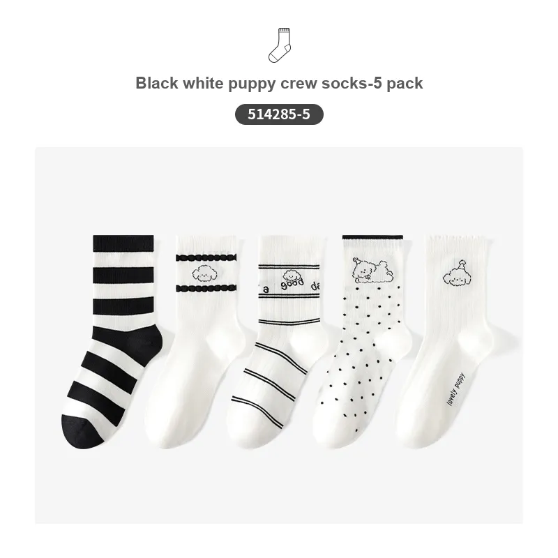 Caramella Mid-Calf Socks Women's 5 Pack-19