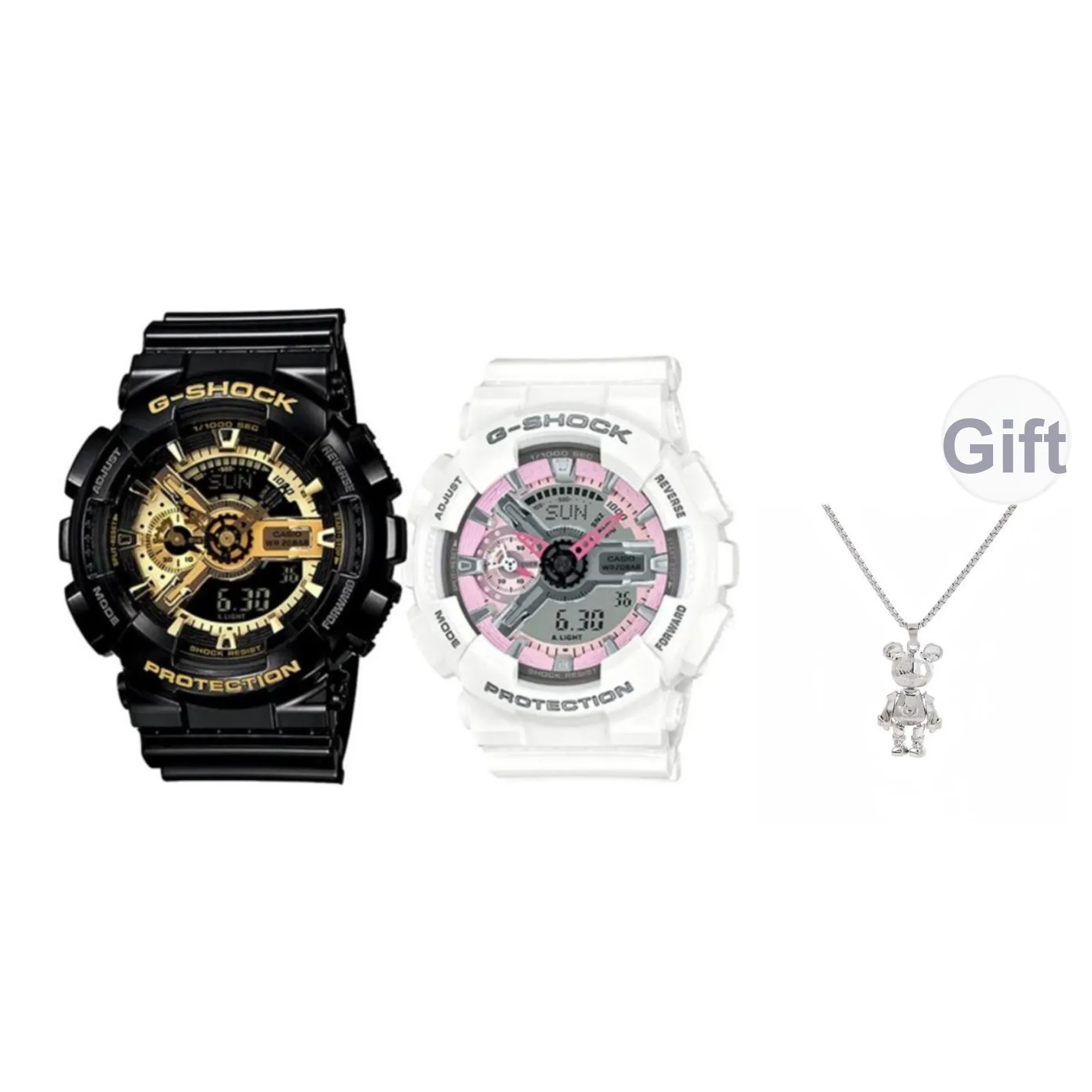 Шок Кварц Механизм Смола Ремешок Часы Унисекс Черный Циферблат