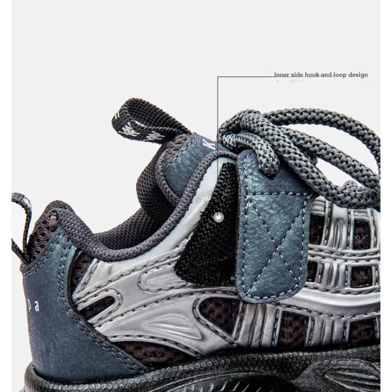 KAPPA KIDS Breathable Low Top Casual Shoes Black Silver Kids'-5