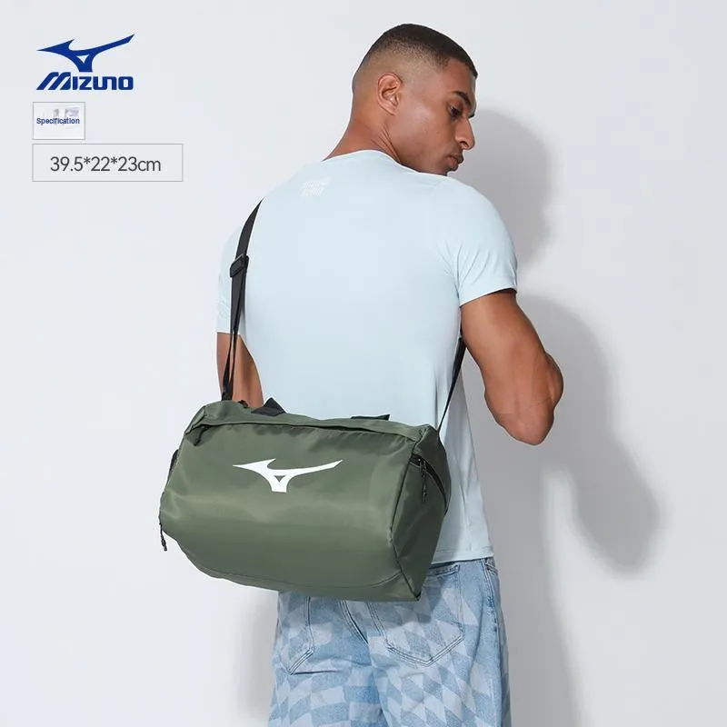 Mizuno Polyester Travel Bag, Gym Bag, Crossbody Bag Swim Bag Unisex Black-5