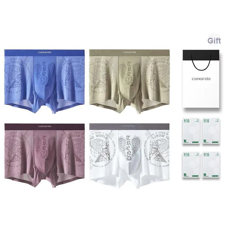 Clarkarida Underpants Men's 4 Pack Gift Box Set-11