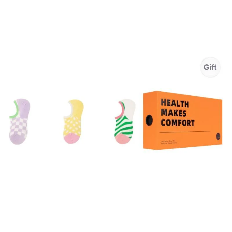 Vine Color No Show Socks Women's 3 Pack-6