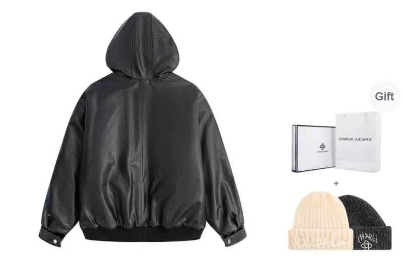 Charlie Luciano Jackets Coats Unisex Black-1