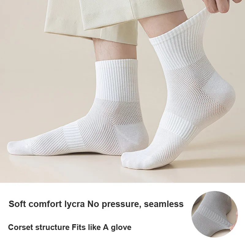 Lan Miao Mid Calf Socks Men's 10 Pack-8