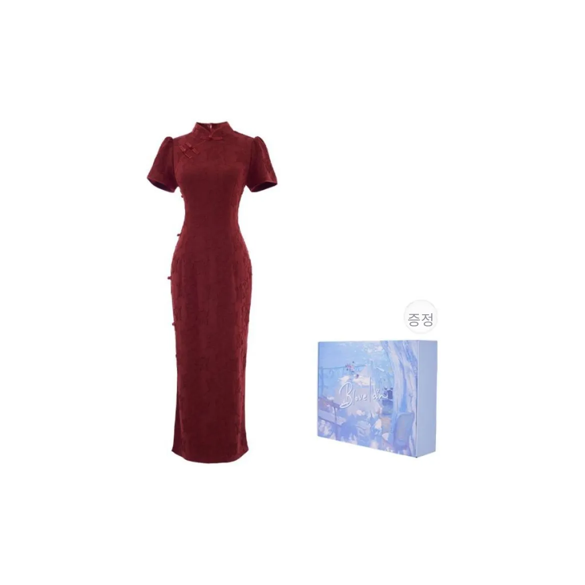 Blovelan Cheongsam Women's Zhu Yan Red, Includes Gift Box Set