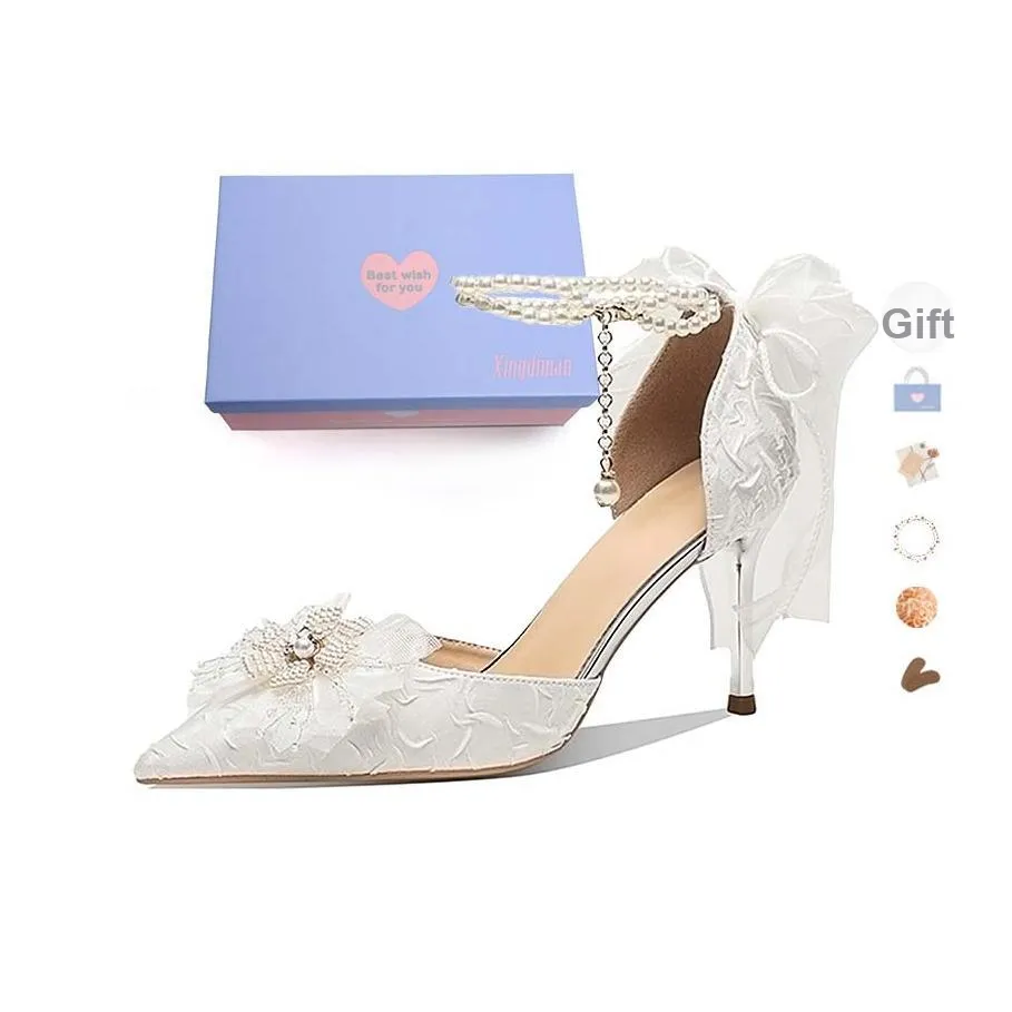 Xingdiman Узкий каблук Высокие каблуки Женские Белые Коробка