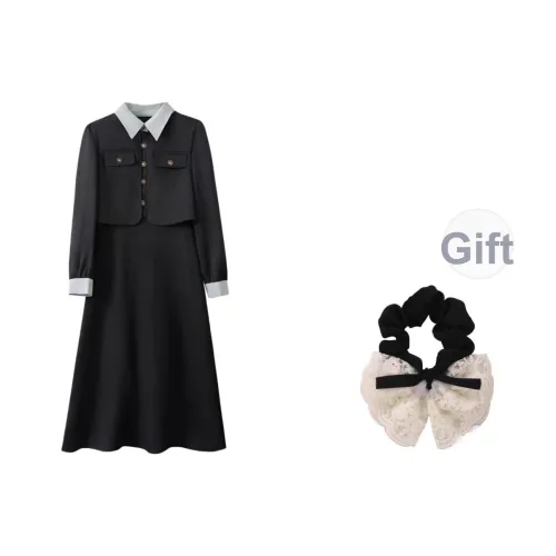 SYEEE WITH U Длинное платье с длинными рукавами женское