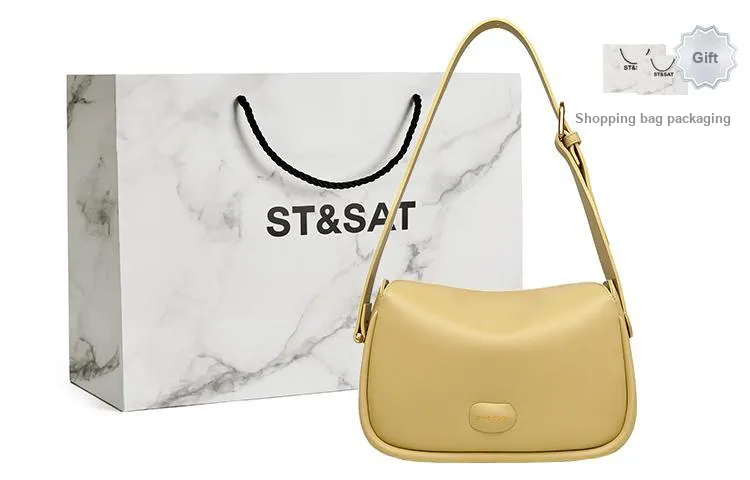 ST&SAT Cow Leather Small Square Shoulder Bag Crossbody Bag Women's Multicolor-17
