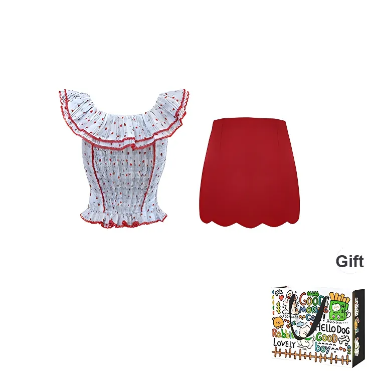 OURUOKE Two Piece Skirt Sets Women's-1