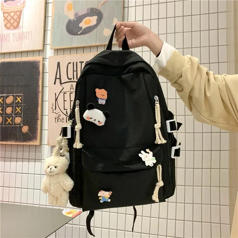 PARK DANCE Nylon Backpack Regular Unisex Multicolor-22