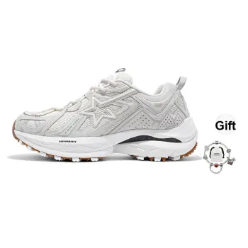 RIPSTAR Performance Support Balance Impact Resistant Low Top Running Shoes Unisex Bone White