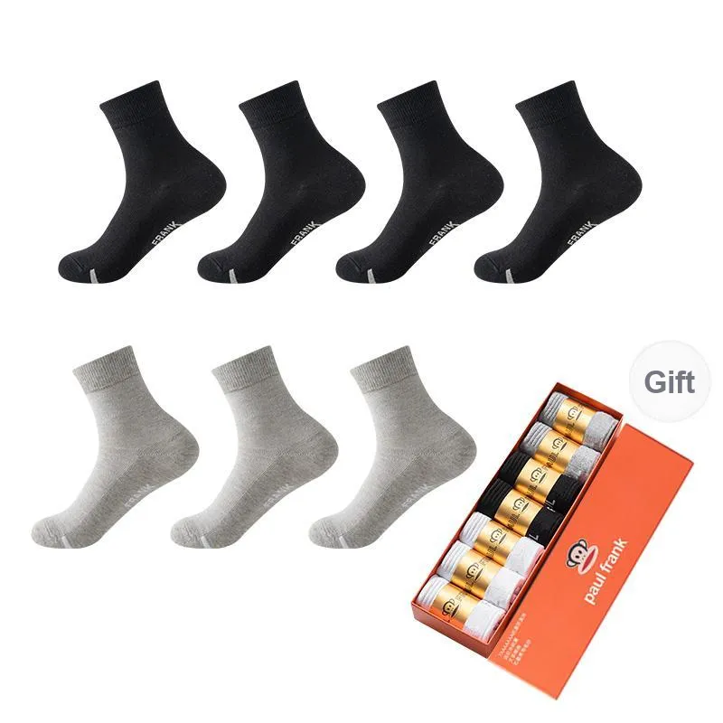 PAUL FRANK Mid Calf Socks Unisex Gift Box 7 Double Packs-9