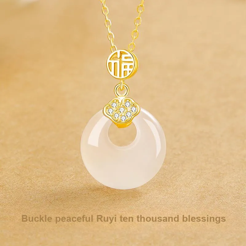 Central Fashion Chalcedony Necklaces Women's-9