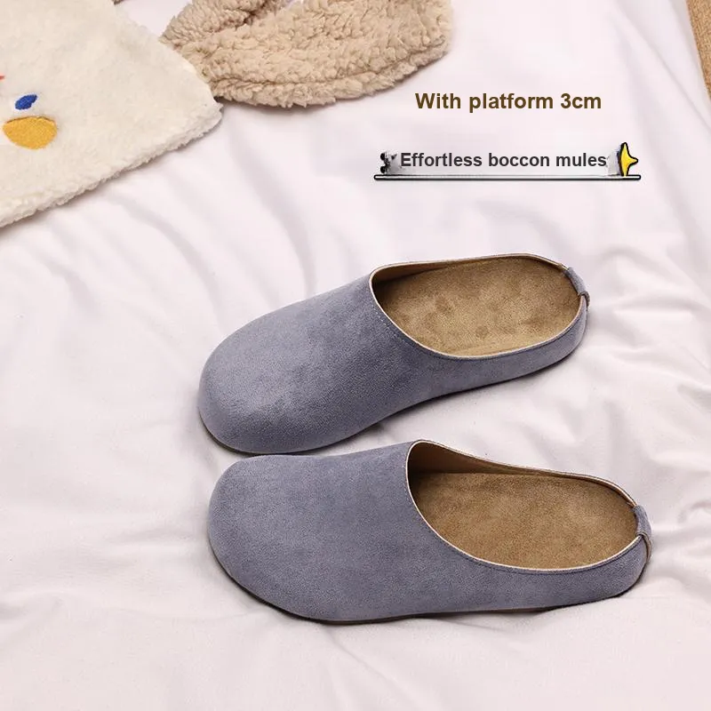 XMISTUO Quiet Abrasion Resistant Slip Resistant Wrap toe Slippers Women's-31