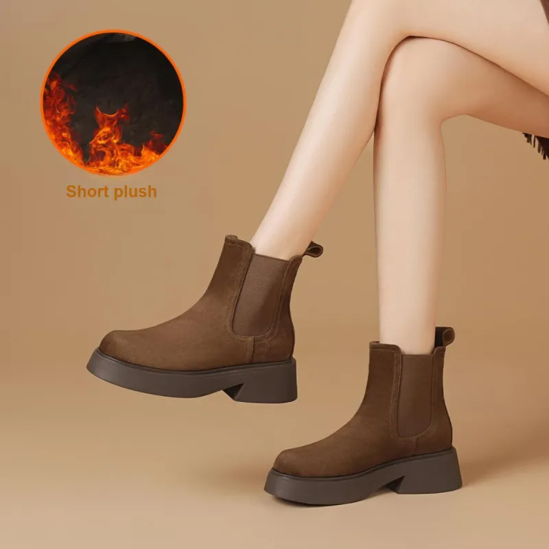 BOERDIQI Cigarette-Box Boots Ankle Boots 4.5cm Women's-9