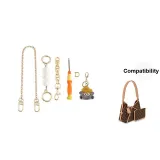 Smaller Bag Modified Set[40cm Copper Chain+Pearl+Pig Nose+Pendant]