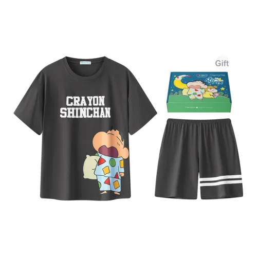 Gongdie x LABIXIAOXIN LIANMINGKUAN Пижама Подарочная коробка Мужской Серый Набор в подарочной коробке