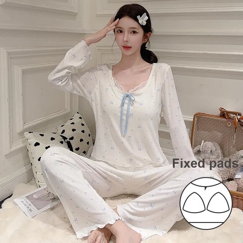 Sleeping Beauty Pajama Set Women's Light Blue-1
