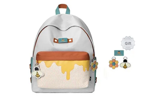 MR.ACE HOMME Polyester Laptop Backpack Regular Women's Multicolor