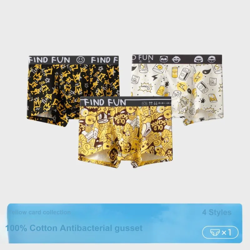 Qiao Ni Tong Underpants Men's 3 Pack-1