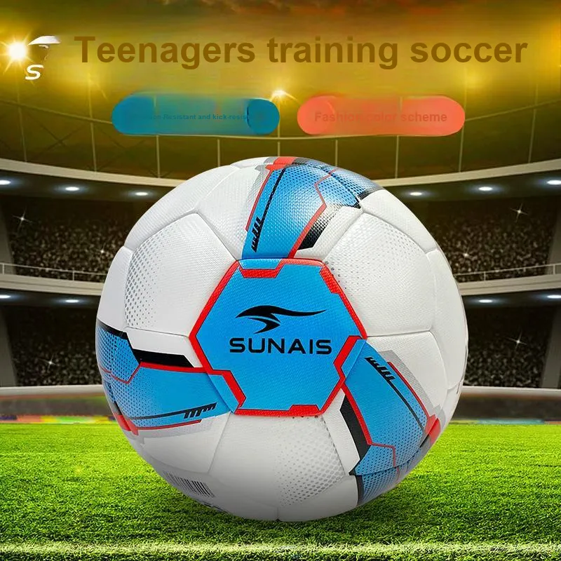 SUNAIS Size 4 Soccer PU Seamless Thermal bonding Unisex-5