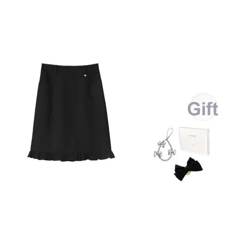 Fstudio Летний Корейский стиль Горячая девушка Рюш FIVE POINT Повседневные короткие юбки Женские