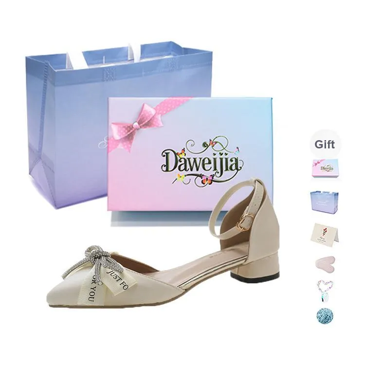 Dawei's House Chunky Heel High Heels Women's Gift Box Set-13