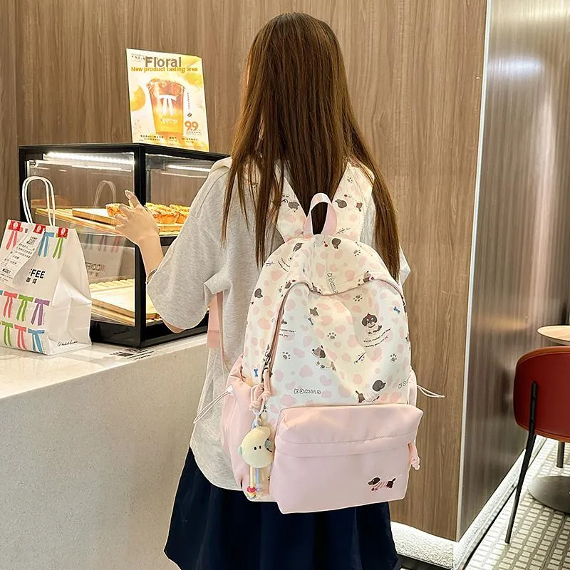 DCLOUD Nylon Backpack Regular Women's Multicolor-11