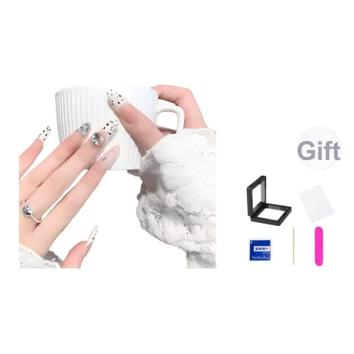 XNTX Звездная точка Фантастический Премиум EXPERIENCE False Nail Овал Cool Color Series Smudge Instagram Style