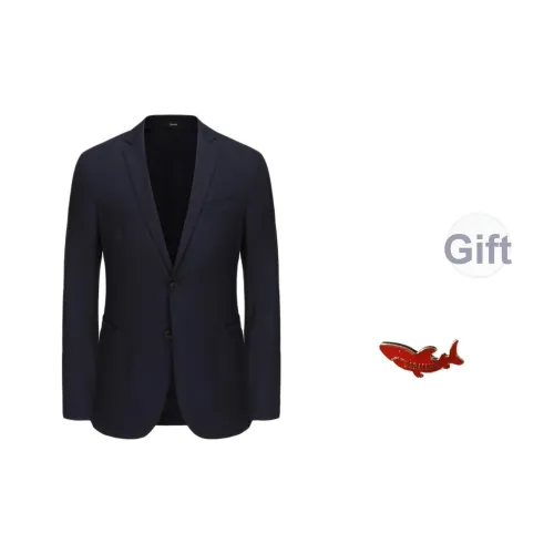 DABAISHA Темно-синий Синий Мужской Деловой Костюм