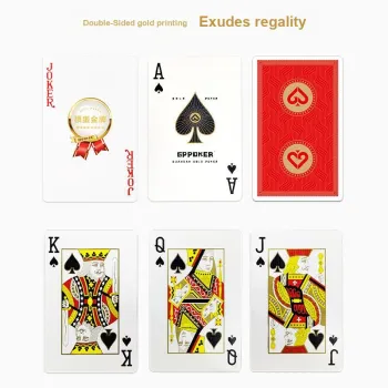 GPPOKER Gudetama Gold Medal Founder Collector's Edition 1 Box 2 Pairs Pack Poker Cards