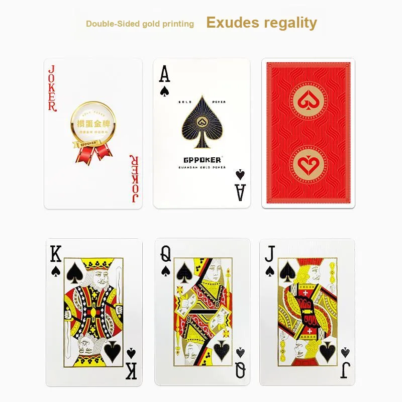 GPPOKER Gudetama Gold Medal Founder Collector's Edition 1 Box 2 Pairs Pack Poker Cards-0