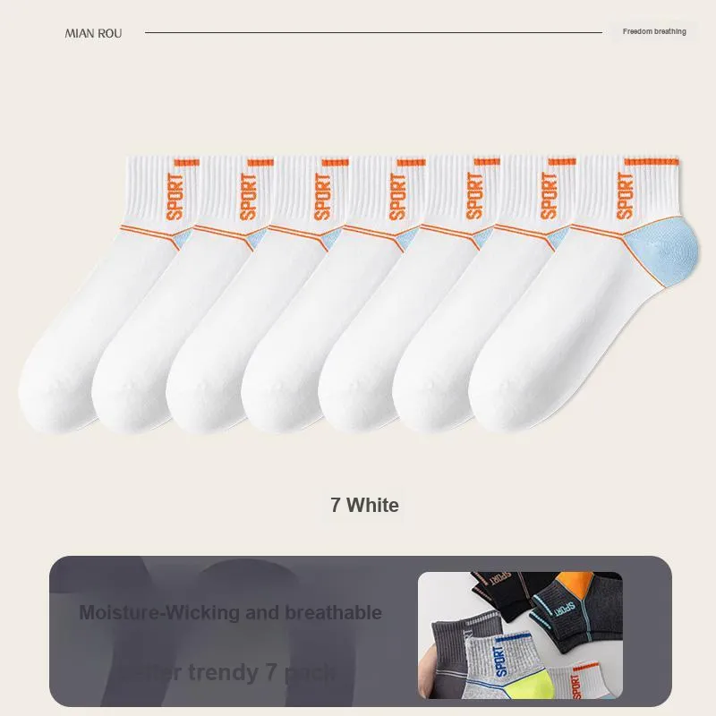 7 SEVFUN Mid Calf Socks Men's Combo Set-31