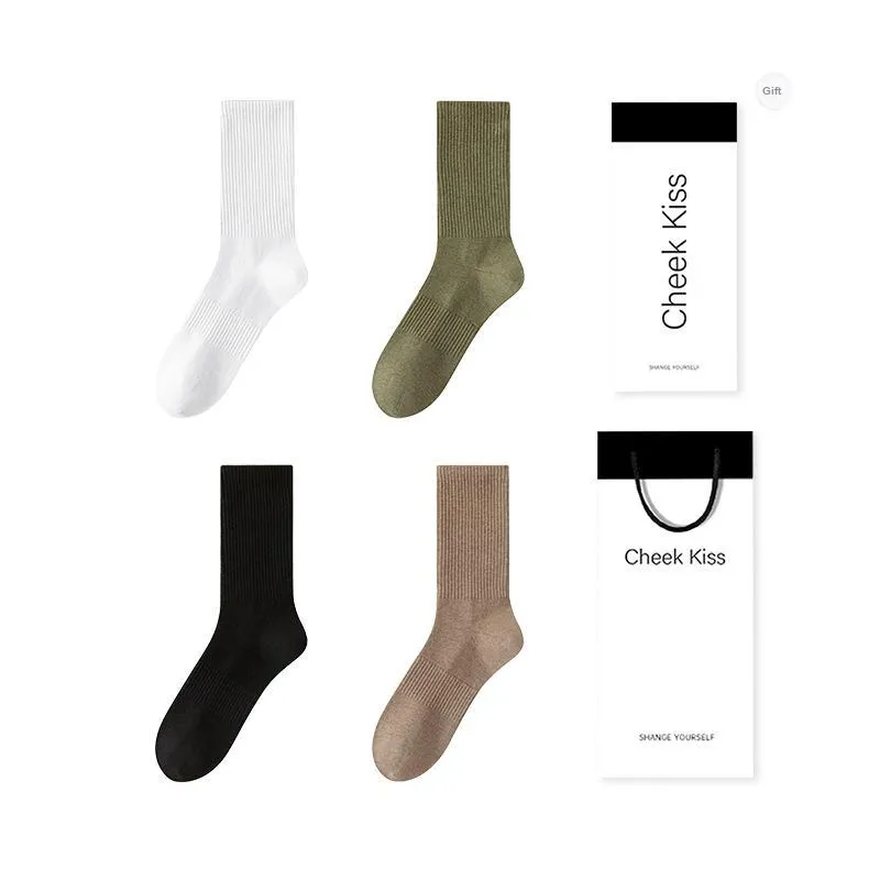 Cheekkiss Mid Calf Socks Men's Box 4 Pack-6