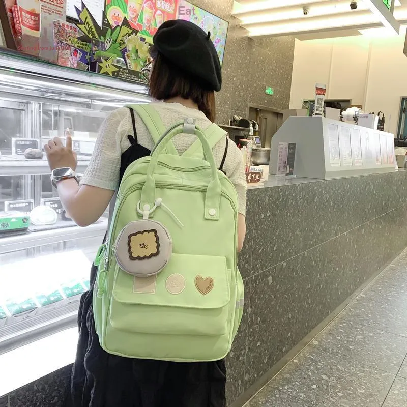 Yalu Nylon Backpack Unisex Multicolor-19