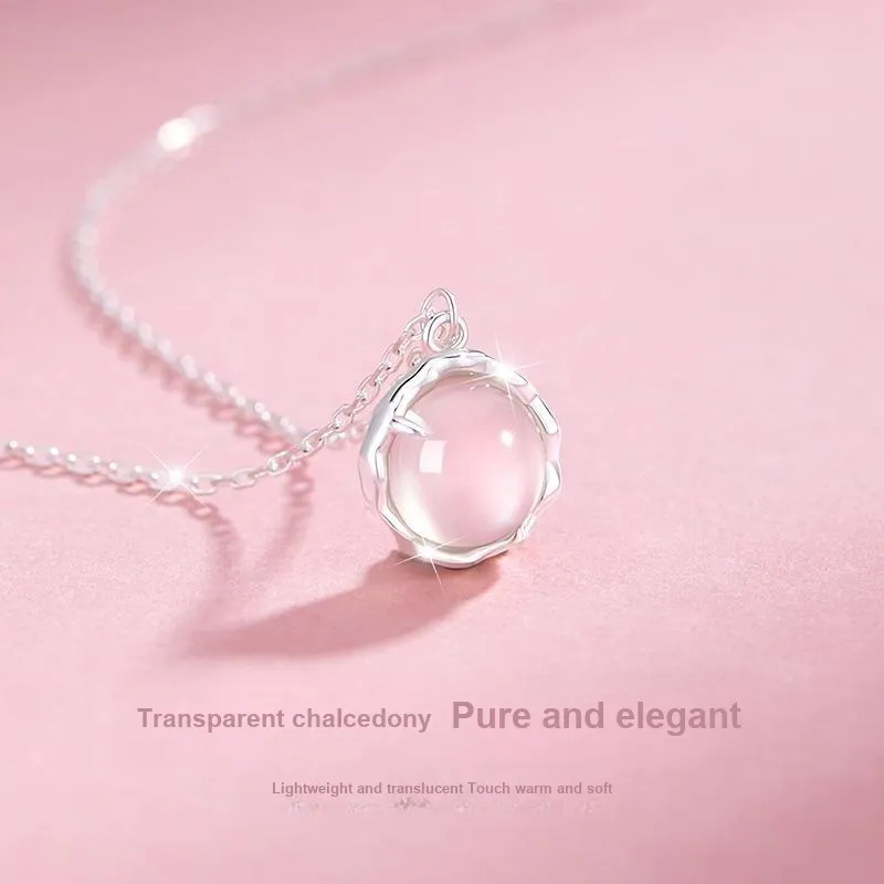 MAGICPOLE Chalcedony Necklaces Women's-4