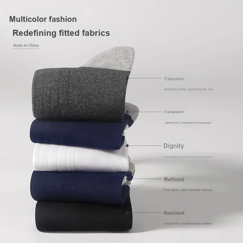 PEAK Mid Calf Socks Unisex 6 Pack-11