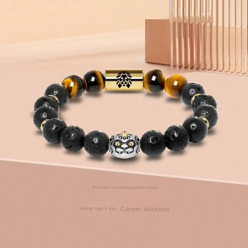 Rastaclat Obsidian Jade Bracelets Unisex-9