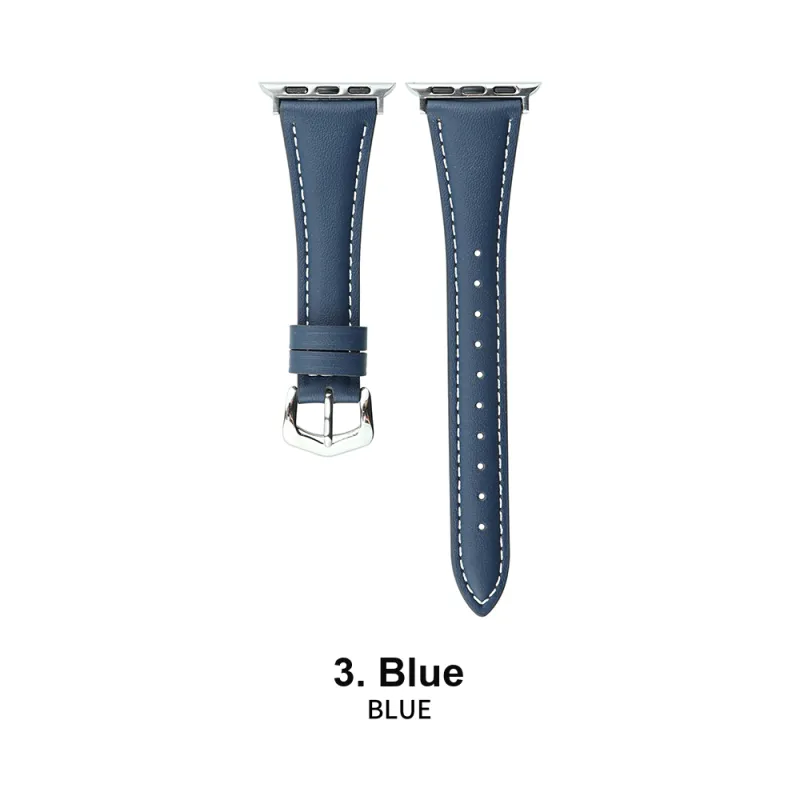 Vobafe Watch Band Apple Compatibility Cowhide Leather Material-5