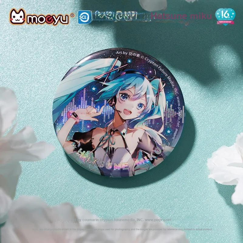 MOEYU Hatsune Miku Badge Miku Tinplate Commemoration Badge Anime Collection Badges-49