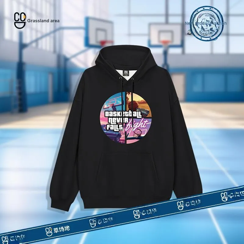TENGXUNSHIPINCAOCHANGDI Hoodie Unisex Black-3